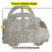 Vosvos Temalı Sallanan Beşik Mdf 103x65cm